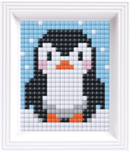 XL gavesæt med ramme | Pingvin