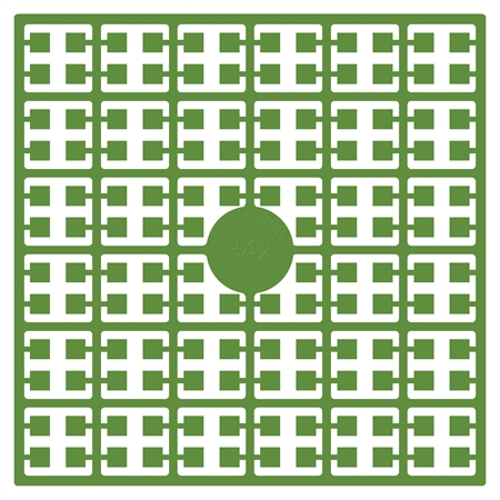 Mellem grøn pixel perle nummer 342  