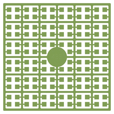 Olivengrøn pixel perle nummer 433