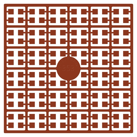 Rødbrun pixel perle nummer 353